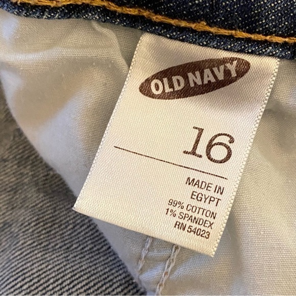 Old Navy Shorts Women’s Size 16 Blue Jean Double Button‎ Fly Zip - Picture 7 of 11